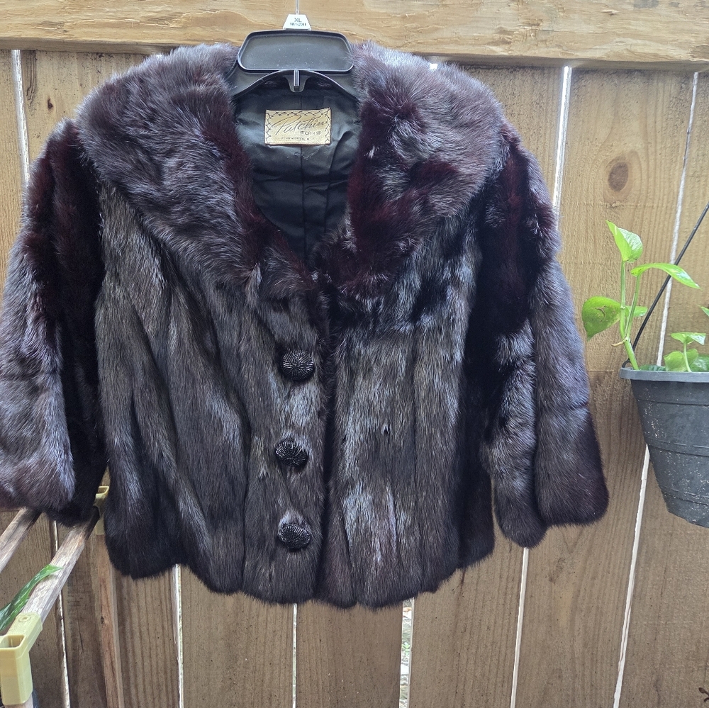 Vintage Patchin Fur Black Fur Coat